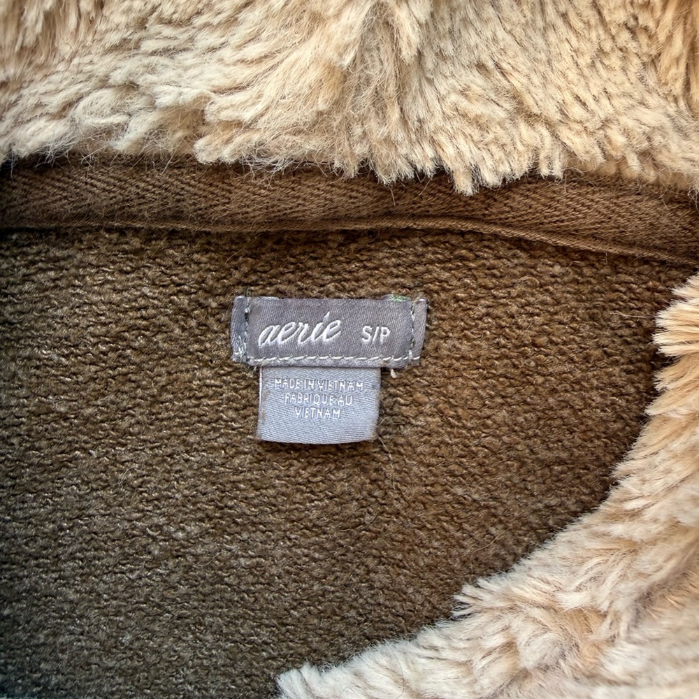 Aerie Olive Green Hoodie - Picture 2 of 2
